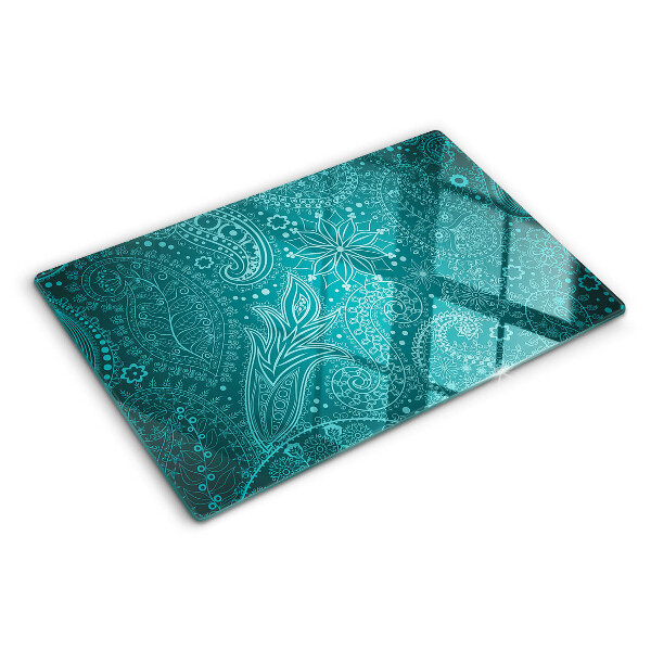 Tagliere in vetro temperato Motivo paisley