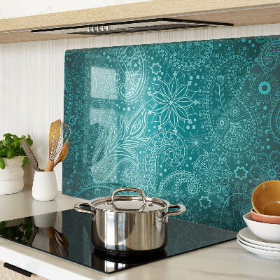 Tagliere in vetro temperato con motivo paisley