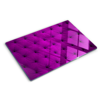 Tagliere in vetro temperato Trapuntatura viola