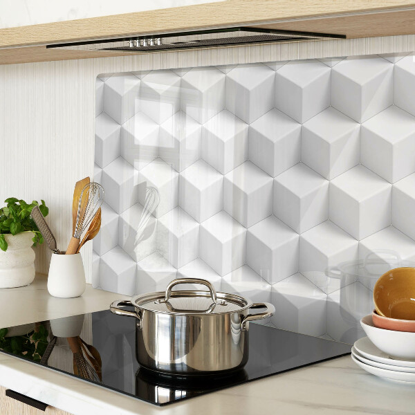 Tagliere in vetro temperato con motivo esagonale tridimensionale