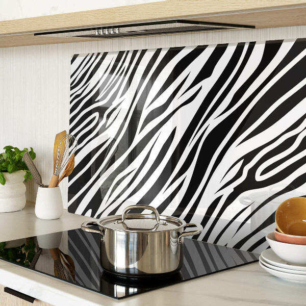 Tagliere in vetro temperato con motivo zebra