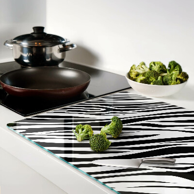 Tagliere in vetro temperato con motivo zebra