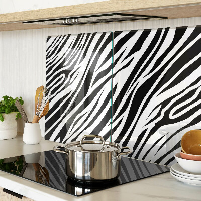 Tagliere in vetro temperato con motivo zebra