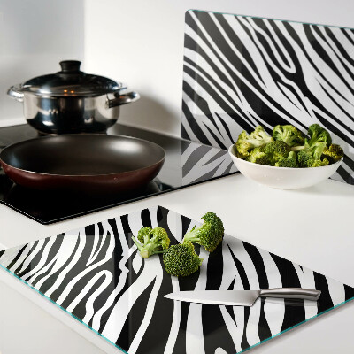 Tagliere in vetro temperato Motivo zebra