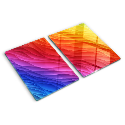 Tagliere in vetro temperato Onde colorate