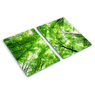 Tagliere in vetro Foreste e verde degli alberi