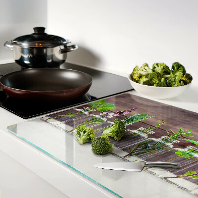 Tagliere in vetro con motivo 