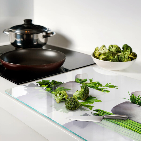 Tagliere in vetro temperato con motivo 