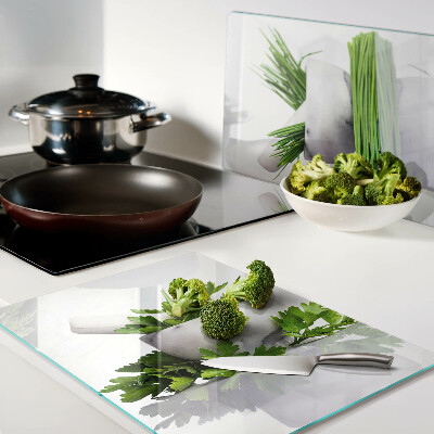 Tagliere in vetro temperato con motivo 