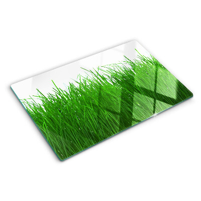 Tagliere in vetro con decorazione 