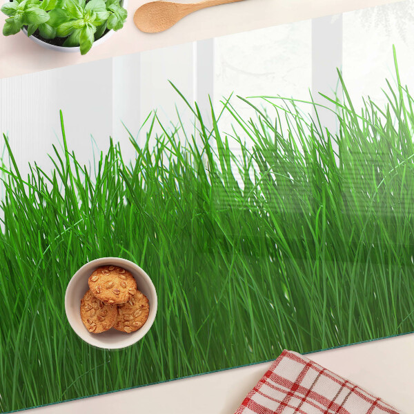 Tagliere in vetro con decorazione 