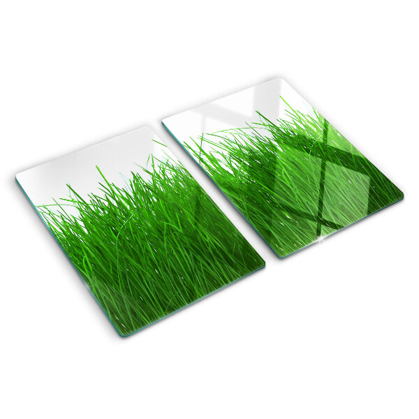 Tagliere in vetro con decorazione 