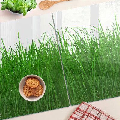 Tagliere in vetro con decorazione 