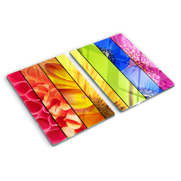 Tagliere in vetro temperato Motivi floreali in colori intensi