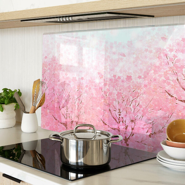 Tagliere in vetro temperato Motivi floreali sakura