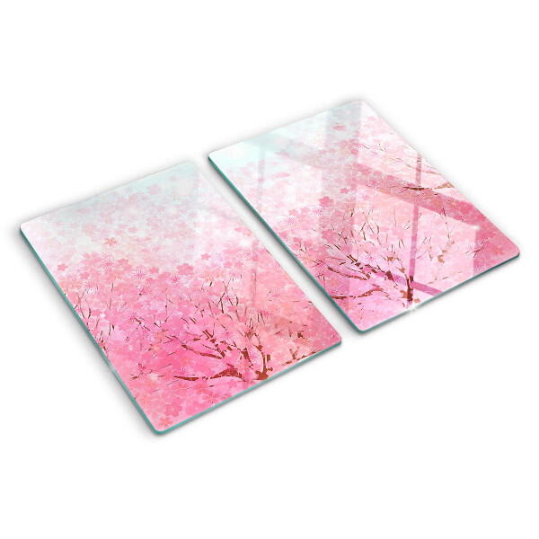 Tagliere in vetro temperato Motivi floreali sakura