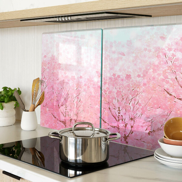 Tagliere in vetro temperato Motivi floreali sakura