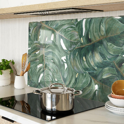 Tagliere in vetro temperato Foglie di monstera