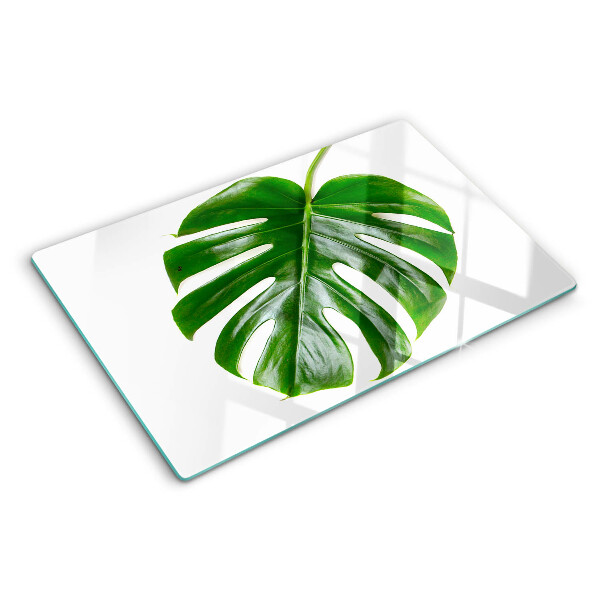Tagliere in vetro temperato Foglie di monstera