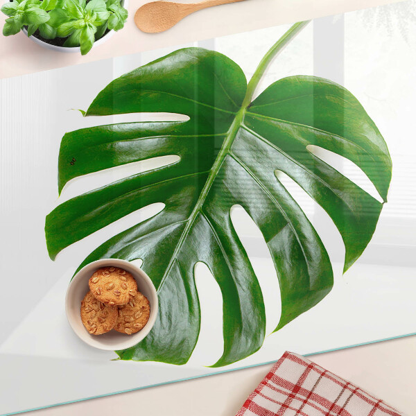 Tagliere in vetro temperato Foglie di monstera