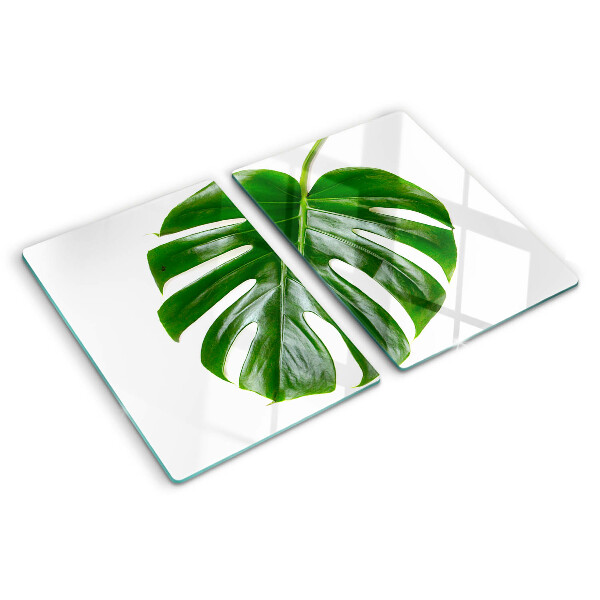 Tagliere in vetro temperato Foglie di monstera