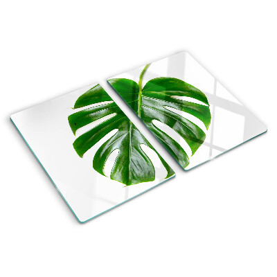 Tagliere in vetro temperato Foglie di monstera