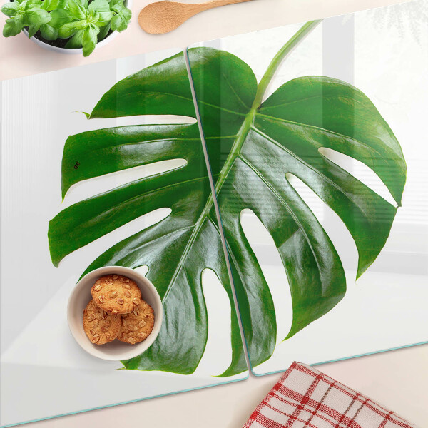 Tagliere in vetro temperato Foglie di monstera