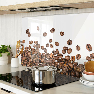 Tagliere in vetro temperato con motivo a chicchi di caffè