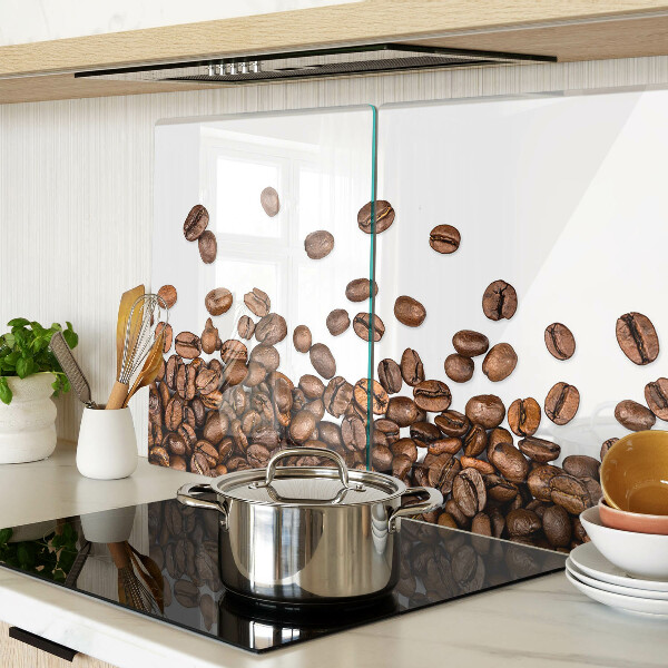 Tagliere in vetro temperato con motivo a chicchi di caffè