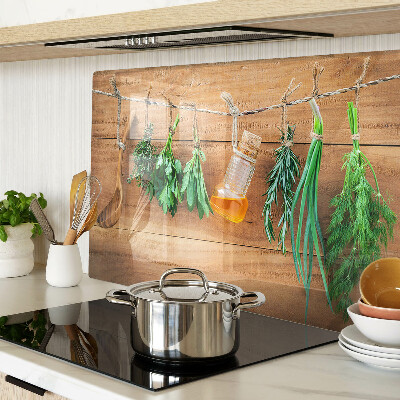 Tagliere in vetro Erbe in cucina