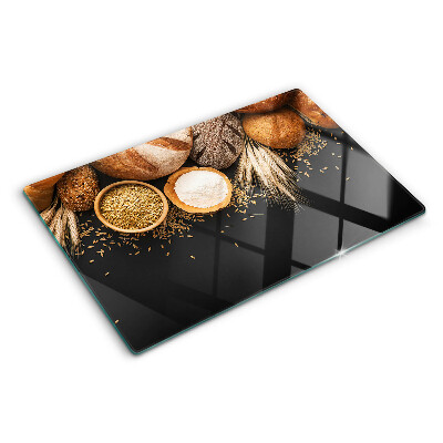 Tagliere in vetro temperato Pane e cereali