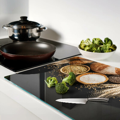 Tagliere in vetro temperato per pane e cereali