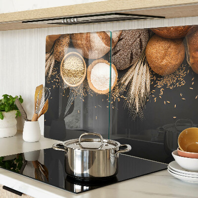 Tagliere in vetro temperato per pane e cereali