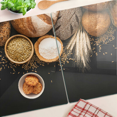 Tagliere in vetro temperato per pane e cereali