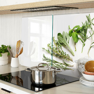 Tagliere in vetro con stampa a tema erbe da cucina