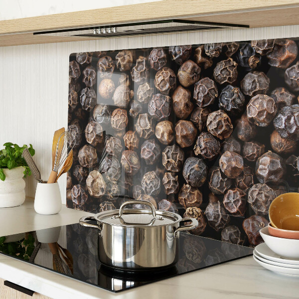 Tagliere in vetro temperato con motivo a grani di pepe