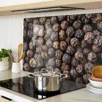 Tagliere in vetro temperato con motivo a grani di pepe