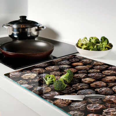 Tagliere in vetro temperato con motivo a grani di pepe