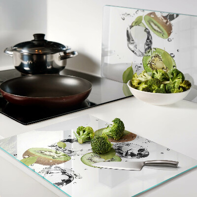 Tagliere in vetro temperato con decorazione 