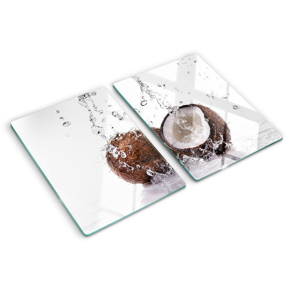 Tagliere in vetro temperato Cocco in acqua