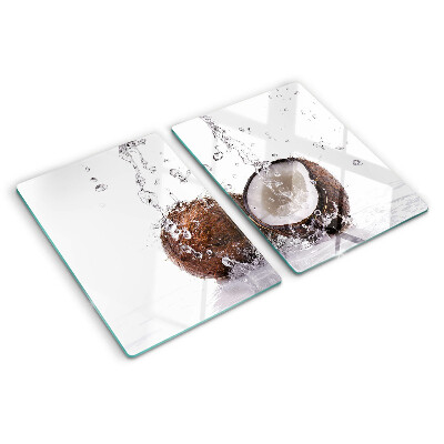 Tagliere in vetro temperato Cocco in acqua