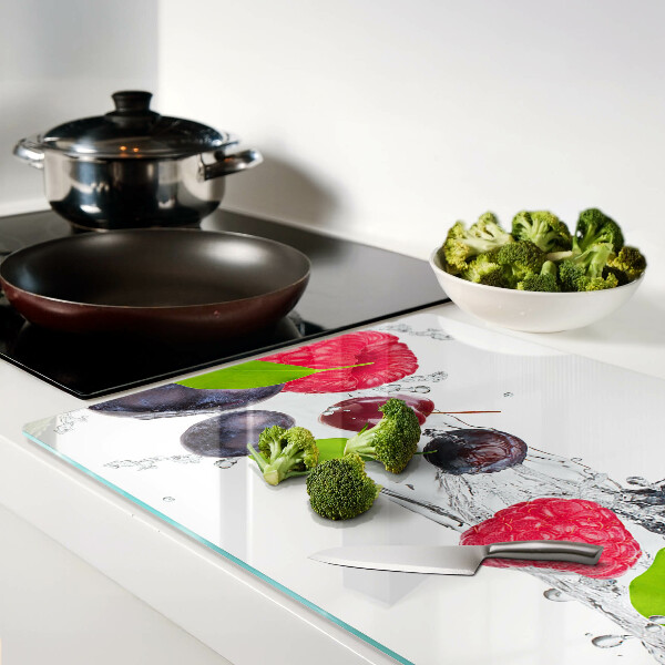 Tagliere in vetro temperato con motivo 