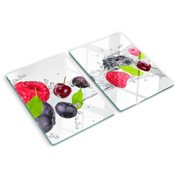 Tagliere in vetro temperato Frutta in acqua