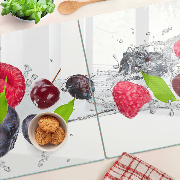 Tagliere in vetro temperato con motivo 