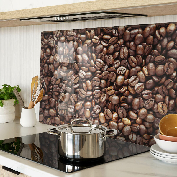 Tagliere in vetro temperato con motivo a chicchi di caffè