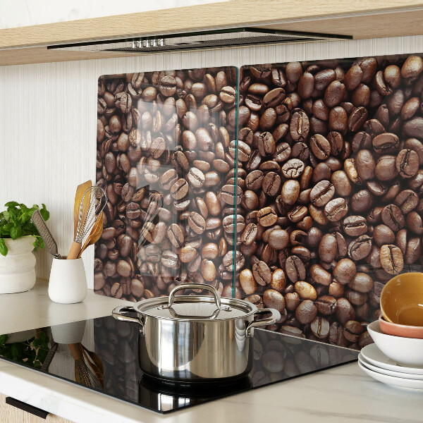 Tagliere in vetro temperato con motivo a chicchi di caffè