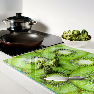 Tagliere in vetro temperato con stampa di kiwi a fette