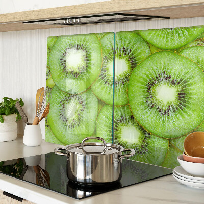 Tagliere in vetro temperato con stampa di kiwi a fette