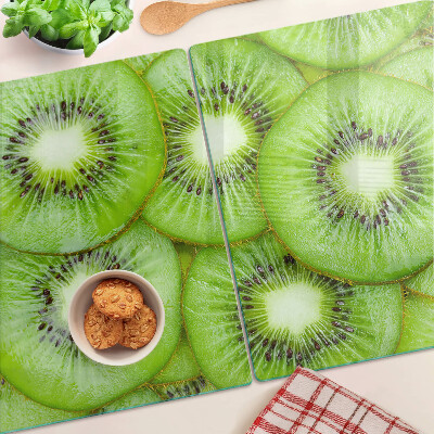 Tagliere in vetro temperato con stampa di kiwi a fette