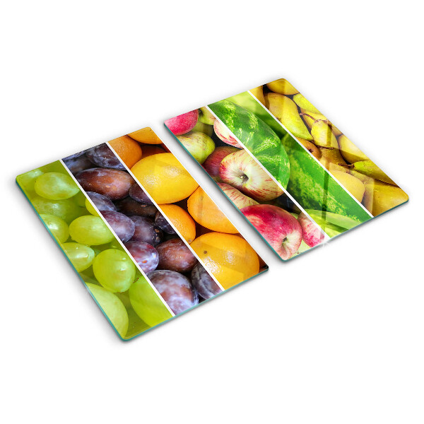 Tagliere in vetro temperato Frutta nei colori dell'arcobaleno